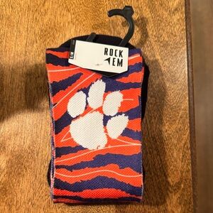 Clemson University Striped Socks - Great Stocking Stuffer